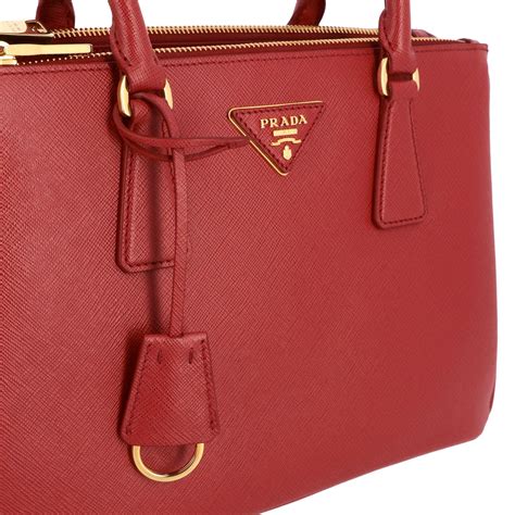 prada man bag red logo